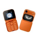 T�l�phone � clapet double ecran 1. 8 pouce double sim bluetooth fm orange yonis