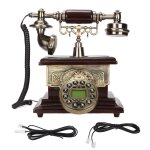 Telephone classique a cadran vintage avec fil et affichage electronique de la date, de la semaine et ... Telephone classique a cadran vintage avec fil et affichage electronique de la date, de la semaine et ...