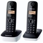 Tlphone duo sans fil dect sans rpondeur noir blanc