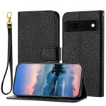 Tlphone etui pour google pixel 8a flip folio titulaire de fentes pour cartes motif de litire lther ...