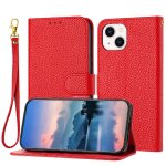 Tlphone etui pour iphone 15 plus motif de litire portefeuille flip folio lther pu titulaire de fentes ...