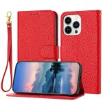 T�l�phone etui pour iphone 15 pro max portefeuille motif de liti�re titulaire de fentes pour cartes l�ther ...