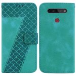 Tlphone etui pour lg k51s / k41s couverture flip folio cuir pu portefeuille motif en relief fonction ...