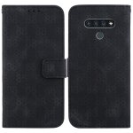 Tlphone etui pour lg k71 titulaire de la carte portefeuille couverture cuir pu double 8 gaufr bicelle ...