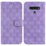 Tlphone etui pour lg stylo 6 portefeuille couverture cuir pu titulaire de la carte double 8 gaufr ...