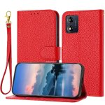 Tlphone etui pour motorola moto e13 titulaire de fentes pour cartes portefeuille lther pu flip folio ...