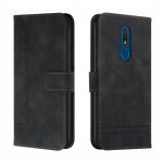 T�l�phone etui pour nokia c3 portefeuille flip folio cuir pu sangle a main couverture de fentes pour ...