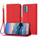 T�l�phone etui pour nokia g22 motif de liti�re flip folio titulaire de fentes pour cartes portefeuille ...