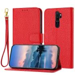 Tlphone etui pour oppo a5 2020 / a9 2020 flip folio lther pu titulaire de fentes pour cartes motif ...