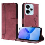 Tlphone etui pour xiaomi poco m6 4g sangle a main cuir pu fermeture magntique portefeuille flip folio ...