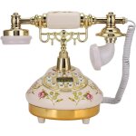 Tlphone filaire antique, telephone fixe retro vintage tlphone classique avec rpondeur, affichage ...