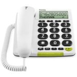 Téléphone filaire avec écran blanc Téléphone filaire avec écran blanc