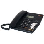 Tlphone filaire avec cran noir