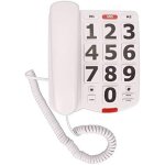 Téléphone filaire a grosses touches pour malentendants et malvoyants, téléphone fixe pour personnes agées, ... Téléphone filaire a grosses touches pour malentendants et malvoyants, téléphone fixe pour personnes agées, ...