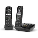 Tlphone fixe duo sans fil avec rpondeur noir
