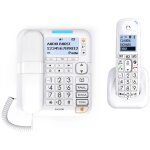 Tlphone fixe avec fil alcatel xl785 combo blanc