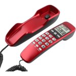 Tlphone fixe filaire, mini tlphone fixe multifonction portable avec identification de l'appelant, ...