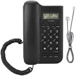 Téléphone fixe mural filaire avec identification de l'appelant pour bureau à domicile Téléphone fixe mural filaire avec identification de l'appelant pour bureau à domicile