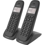 Telephone fixe sans fil duo sans rpondeur noir