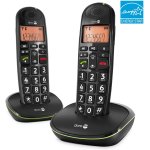 Tlphone fixe sans filaire duo noir vert