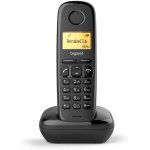 Téléphone fixe solo sans fil dect / gap sans répondeur noir Téléphone fixe solo sans fil dect / gap sans répondeur noir