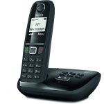 Tlphone fixe solo sans fil avec rpondeur noir