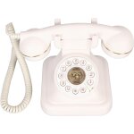 Tlphone fixe vintage, tlphone filaire classique rtro a l'ancienne avec gros bouton, tlphone fixe ...