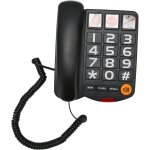 Tlphone a gros boutons pour cadeaux seniors, tlphone fixe filaire avec bouton sos, sonneries de haut ...