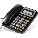 Tlphone a gros boutons pour personnes ages, tlphone fixe filaire, numrotation rapide a une touche, ...