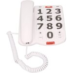 Téléphone a gros boutons pour personnes agées, téléphone fixe filaire, numérotation rapide a une touche, ... Téléphone a gros boutons pour personnes agées, téléphone fixe filaire, numérotation rapide a une touche, ...