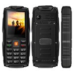 Tlphone incassable chantier double sim portable antichoc 2. 4' ip68 lampe noir + sd 4go yonis