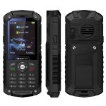 Tlphone incassable chantier double sim portable antichoc 2. 4' ip68 lampe noir yonis