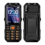 T�l�phone incassable etanche antichoc batterie 16800mah dual sim sos bluetooth fm noir yonis