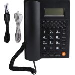 T�l�phone, l019 r�tro�clairage de t�l�phone filaire fixe de bureau avec grand bouton pour le family office ...