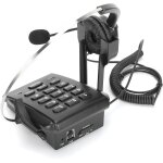 Tlphone d'oprateur, pav numrique de centre d'appels, tlphone filaire, microphone rotatif avec ...