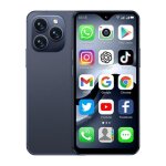 T�l�phone portable 4g android 12 4gb + 64gb ecran 4. 3 pouces dual sim noir bleu yonis