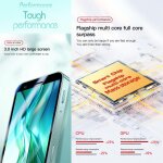 T�l�phone portable android 8. 1 3g dual sim 3 pouces 16gb noir noir yonis