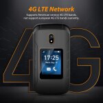 T�l�phone portable double ecran 4g bluetooth fm sos batterie longue dur�e rouge yonis