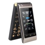 T�l�phone portable double ecran batterie 5900mah clavier large double sim fm sos gris yonis