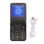Tlphone portable  rabat 2g 2, 6 pouces pour seniors 2 crans 1, 3 mp 4 cartes sim veille gros bouton ...