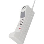 T�l�phone portable r�tro, simulation de t�l�phone portable en brique � l'ancienne, mod�le de t�l�phone ...