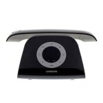 Tlphone sans fil logicom telephone fixe design retro repondeur noir