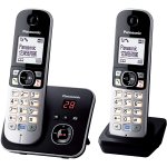 Téléphones sans fil avec répondeur et écran gris noir Téléphones sans fil avec répondeur et écran gris noir