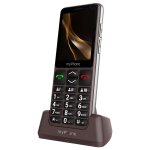 Tlphone senior touches mmoires autonomie 18 jours socle de charge myphone marron