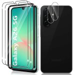 Tempered glass for samsung galaxy a26 5g, 2 + 2 pieces screen protector film and rear camera protector ...