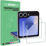 Tempered glass compatible with samsung galaxy z flip 6 / 7 fe, [pack of 2] screen protector for galaxy ...