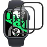 Tempered glass screen protector for apple watch series 7 / 8 / 9 41 mm, 2 pieces tempered glass [9h hardness] ...
