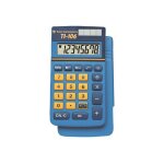 Texas instruments ti - 106 - calculatrice de poche - 8 chiffres - panneau solaire, pile