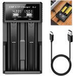 Tgrw - chargeur de piles 18650, intelligent chargeur de batterie 26650, chargeur rapide avec ecran lcd, ...