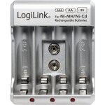 Tgrw - logilink pa0168 chargeur de batterie pour piles aa / aaa / 9v ni - mh / ni - cd argent